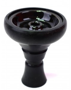 Чаша силиконовая + керамика Kaya Silscone Tobacco Bowl Funnel inste Black (Черный)